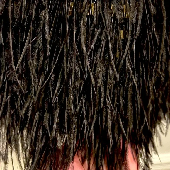 NWT ✨ Loveshackfancy dusty crop camisole top midnight ruby black feathers - Picture 5 of 9